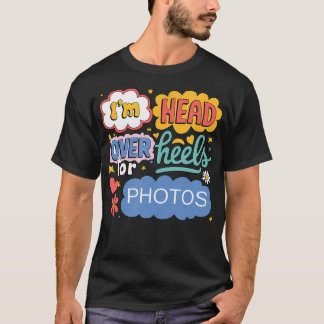 Lustige Fotos Ästhetische Retro-Pop-Art für Kamera T-Shirt