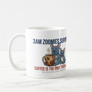 Lustige Französin Mama 3 Uhr Nachts Zoomies Überle Kaffeetasse