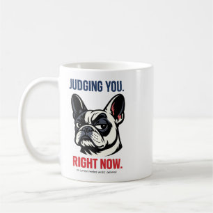 Lustige Französische Bulldogge Beurteilt Dich Kaff Kaffeetasse