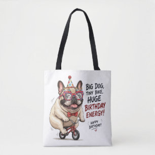 Lustige Französische Bulldogge Geburtstags Fahrrad