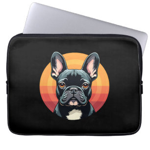 Lustige Französische Bulldogge Retro-Outfits Kleid Laptopschutzhülle