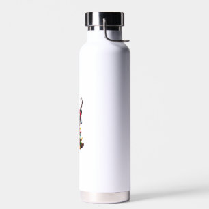 Lustige Französische Bulldogge Weihnachtslicht San Trinkflasche