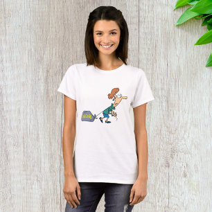 Lustige Frau mit emotionalem Gepäck T-Shirt