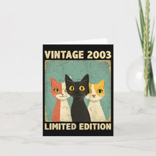 Lustige Frauen 22 Jahre alte Geschenke Vintage 200 Karte