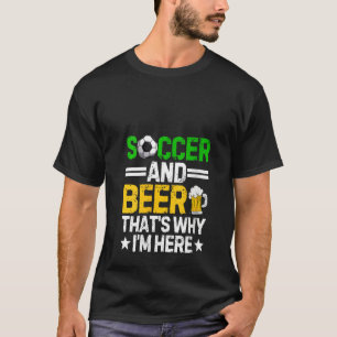 Lustige Frauen Fußball- und Bier-Daddy Vatertag Dr T-Shirt