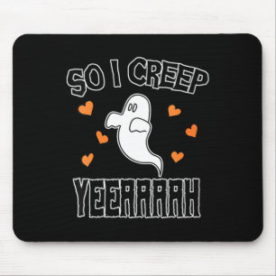 Lustige Frauen-Geister-Halloween-sarkastische grus Mousepad