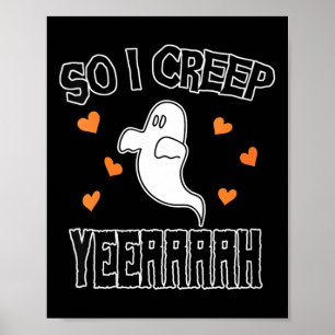 Lustige Frauen-Geister-Halloween sarkastische grus Poster