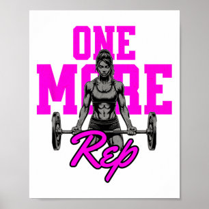Lustige Frauen Gewichtheben Reps Bodybuilding Musk Poster