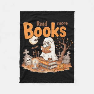 Lustige Frauen Lesen Sie Mehr Bücher Geist Hallowe Fleecedecke