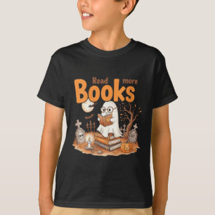 Lustige Frauen Lesen Sie Mehr Bücher Gespenst Hall T-Shirt