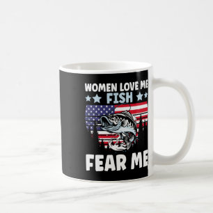 Lustige Frauen lieben mich, Fische fürchten mich M Kaffeetasse