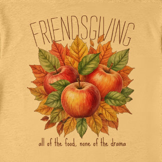 Lustige Friendsgiving Herbst-Apfel-Cozy-Foodie-Fre Tri-Blend Shirt