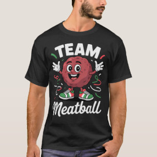 Lustige Frikadellen-Kunst für italienisches Essen T-Shirt