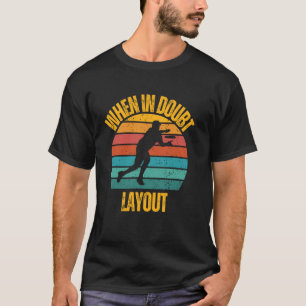 Lustige Frisbee-Kunst für Männer Frauen Flying Dis T-Shirt