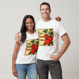 Lustige frische leckere Tomaten im Vintage-Stil T-Shirt
