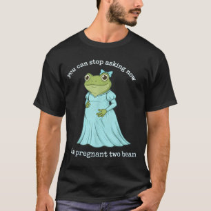 Lustige Frog Schwangerschaftsankündigung Mittelalt T-Shirt