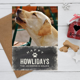 Lustige Frohe Howlidays Hunde Liebhaber Weihnachte Feiertagskarte