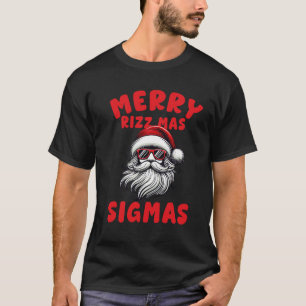 Lustige Frohe Rizz Mas Sigmas, Frohe Weihnachten T-Shirt