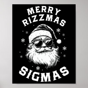 Lustige Frohe Rizzmas Sigmas Kinder Jugendliche Sc Poster