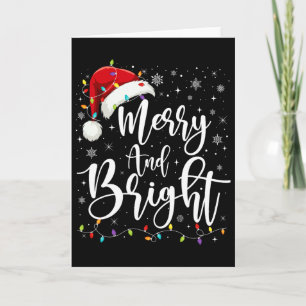 Lustige Frohe und Helle Weihnachtsbeleuchtung Xmas Karte