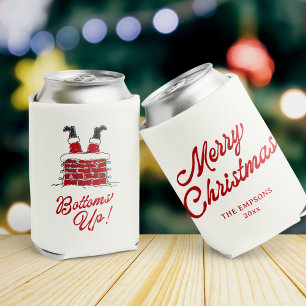 Lustige Frohe Weihnachten Santa Prost Neujahr Freu Dosenkühler