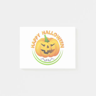 Lustige Frohes Halloween Gruselige Kürbis Post-It Klebezettel