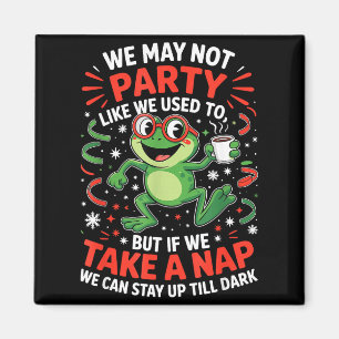 Lustige Frosch-Schlafparty für Schlafliebhaber und Magnet