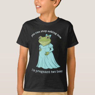 Lustige Frosch-Schwangerschaftsankündigung Mittela T-Shirt