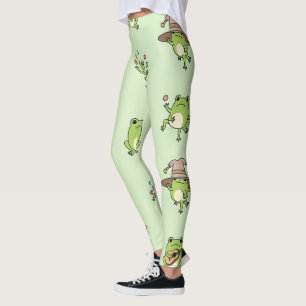 Lustige Frösche auf Achse Leggings