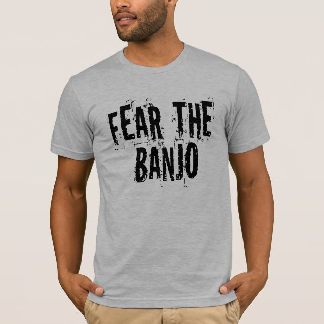 Lustige Furcht der Banjo-T - Shirt (Vorderseite)