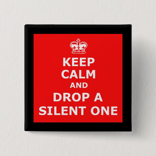 Lustige Furz Button (Vorderseite)