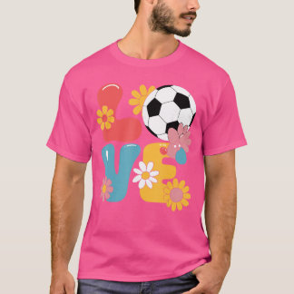Lustige Fußball-Kunst für Frauen Mädchen Fußballsp T-Shirt