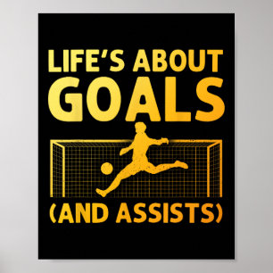 Lustige Fußball-Kunst für Jungen Mädchen Männer Fr Poster