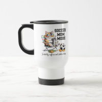 Lustige Fußball-Mutter-Katzen-Tasse - Koffein und
