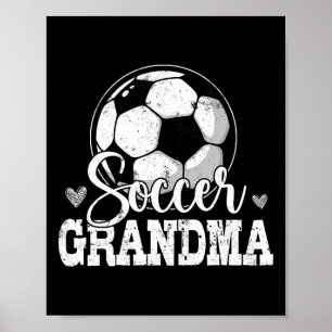Lustige Fußball-Oma Fußball-Fan Poster