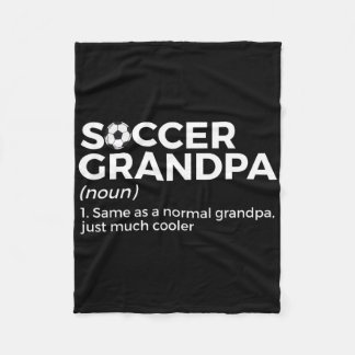 Lustige Fußball-Opa-Definition Fleecedecke