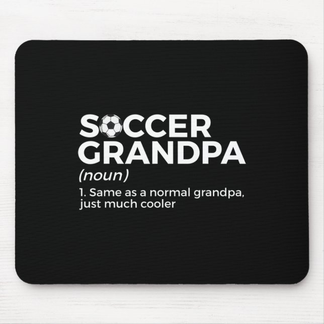 Lustige Fußball-Opa-Definition Mousepad (Vorne)