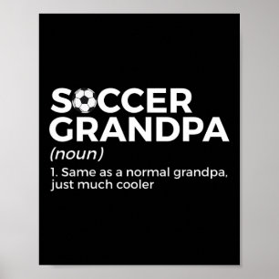 Lustige Fußball-Opa-Definition Poster