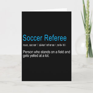 Lustige Fußball-Schiedsrichter-Definition Lustiges Karte