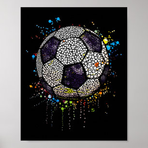Lustige Fußball-Shirts für Kinder, Männer und Frau Poster