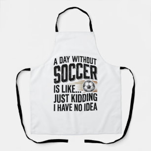 Lustige Fußball-Tages-Quote Vintage-Shirt-Design_1 Schürze