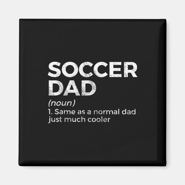 Lustige Fußball-Vater-Definition  Magnet (Vorne)
