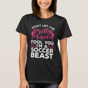 Lustige Fußballkunst für Frauen Mädchen Fußballspi T-Shirt