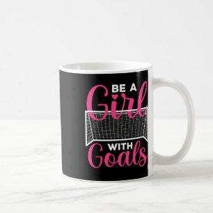 Lustige Fußballkunst für Mädchen Teenager Frauen F Kaffeetasse