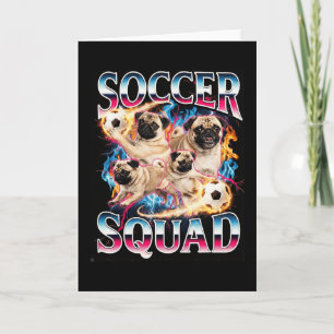 Lustige Fußballmannschaft Retro-Hund-Meme Cool Bra Karte