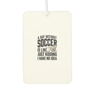 Lustige Fußballtag-Zitat Vintage-Shirt-Design_1 Autolufterfrischer