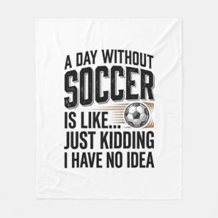 Lustige Fußballtag-Zitat Vintage-Shirt-Design_1 Fleecedecke