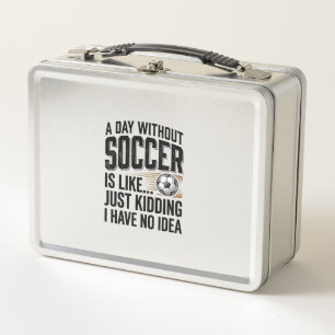 Lustige Fußballtag-Zitat Vintage-Shirt-Design_1 Metall Brotdose