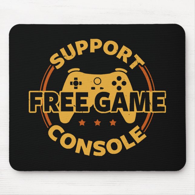 Lustige Gamer-Konsole-Protest-Gaming Mousepad (Vorne)
