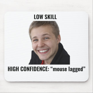 Lustige Gamer-Maus verzögerte Meme-Mauspad Mousepad